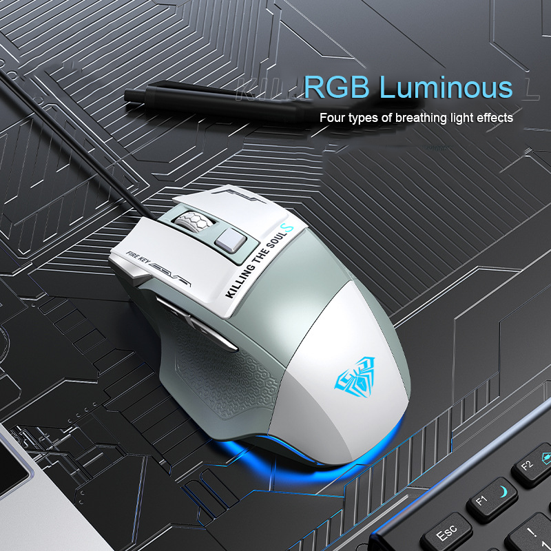 Esports Gaming Maus - Mause 2400DPI Backlight Optical Computer Mice