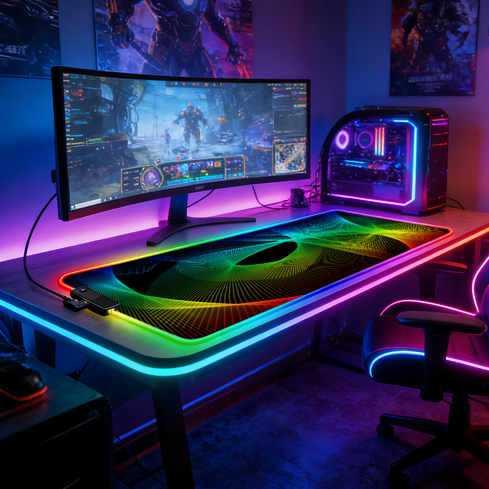 LED Lighting RGB Mouse Pad E-s - Esports Gaming Maus recensione e prezzo