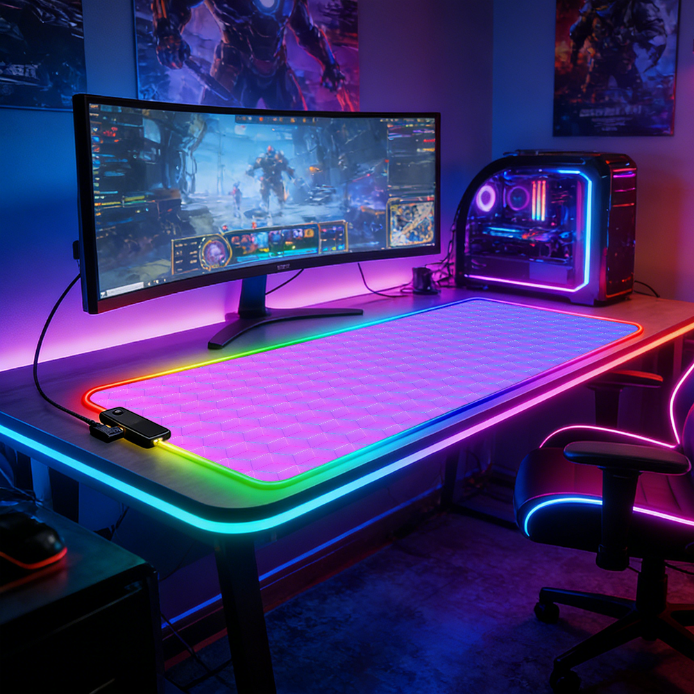 LED Lighting RGB Mouse Pad E-s - Esports Gaming Maus recensione e prezzo