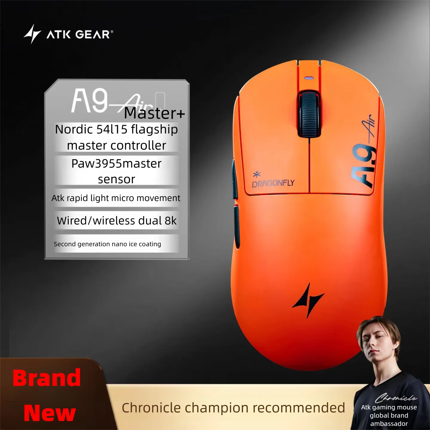 ATK A9 Air Ultimate Plus Gamin - Esports Gaming Mice recensione e prezzo